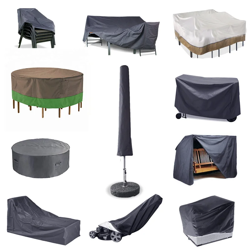 Customized chair swing umbrella table covers outdoor garden furniture covers waterproof for sofa and seat