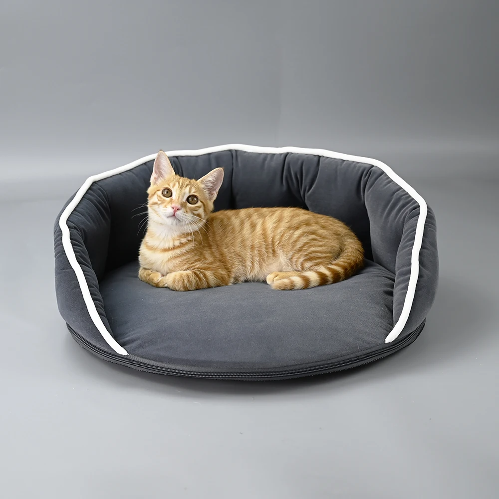 Orthopedic Sofa Cotton Indoor Sleeping Washable All-Season Custom Logo Pet Bed Nest House For Dog Cat