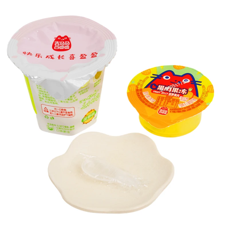 Delicious Sweet Jelly Fruit Jelly Cup With Coconut Jelly Pudding