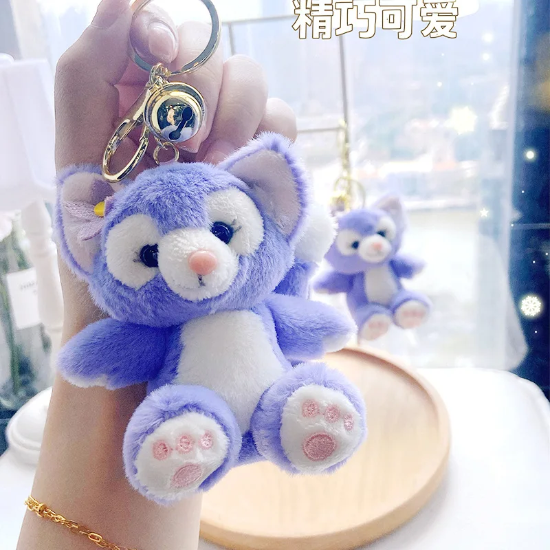 Mini Linabell Backpack Keychain 3D Design Cartoon Doll Stuffed Toys Fox Animal Plush Toy