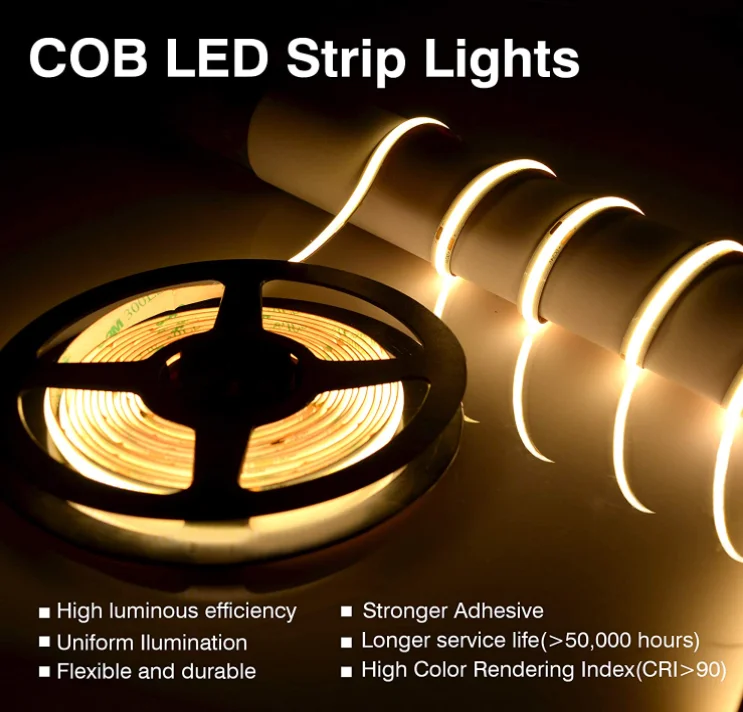 Светодиодная лента высокой плотности 3000K 4000K 6000K DC 12V 24V 320 Leds 8mm 10W 12W Гибкая