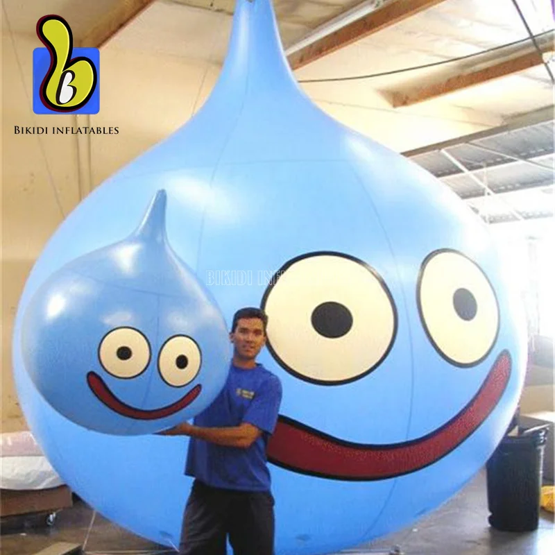Water drop shape inflatable balloon for hanging and parade