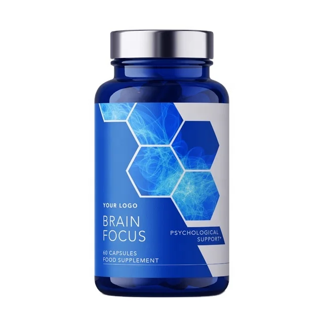 Здоровые пищевые добавки Brain Focus, витамины, минералы, круглая бутылка премиум-частные этикетки, оптовая продажа, диетические добавки из Великобритании