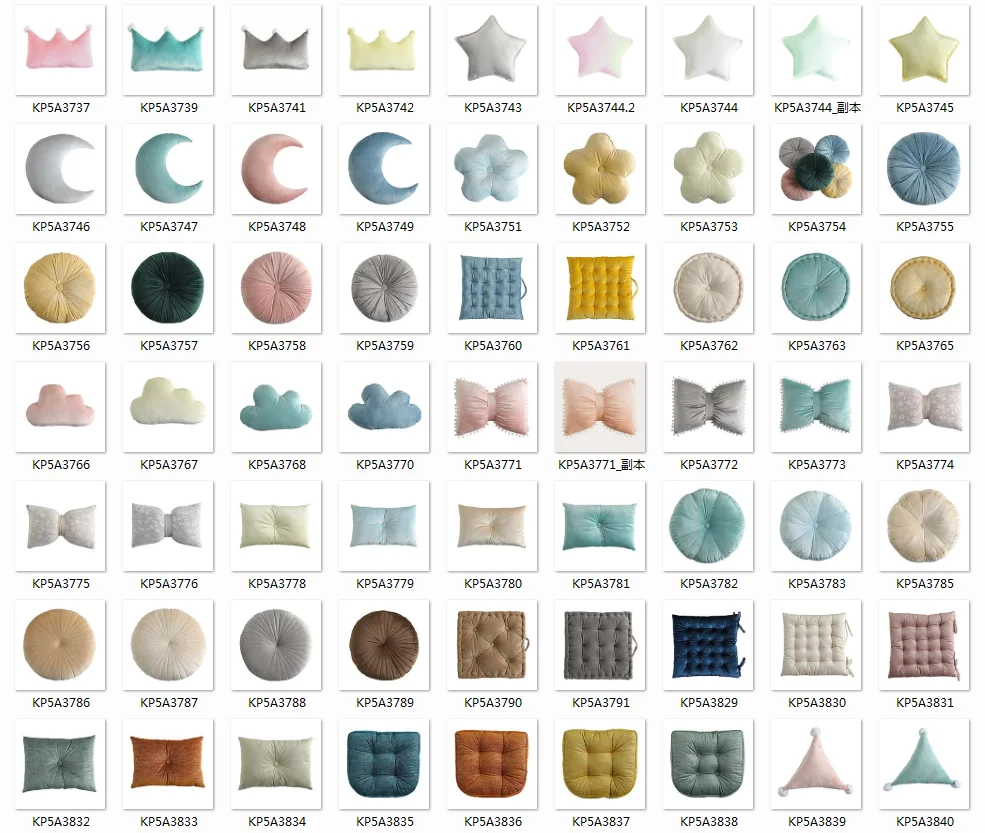 Hot Sale Cute Design Filling 100% Cotton Dutch Velvet Cloud Shape throw  pillow Kids Cushion Pillow