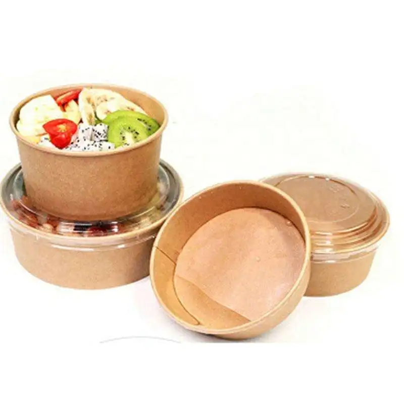 Eco-friendly Takeaway Kraft Paper Box Food Cup and Bowl Container Packaging Boxes Food Delivery Box