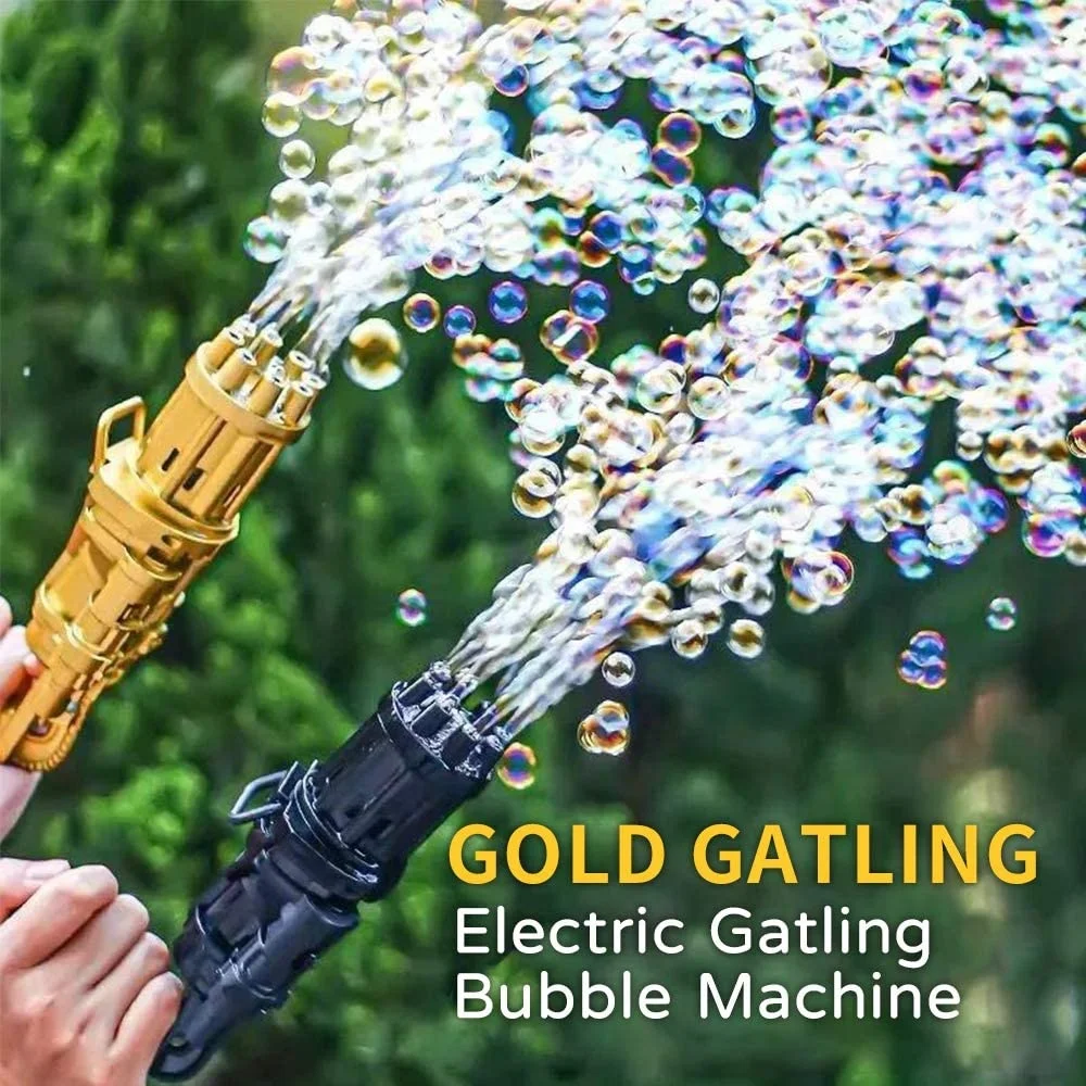  Пузырчатая машина Gatling восемь отверстий огромное количество автоматический пузырчатый пистолет уличные Игрушки для мальчиков и