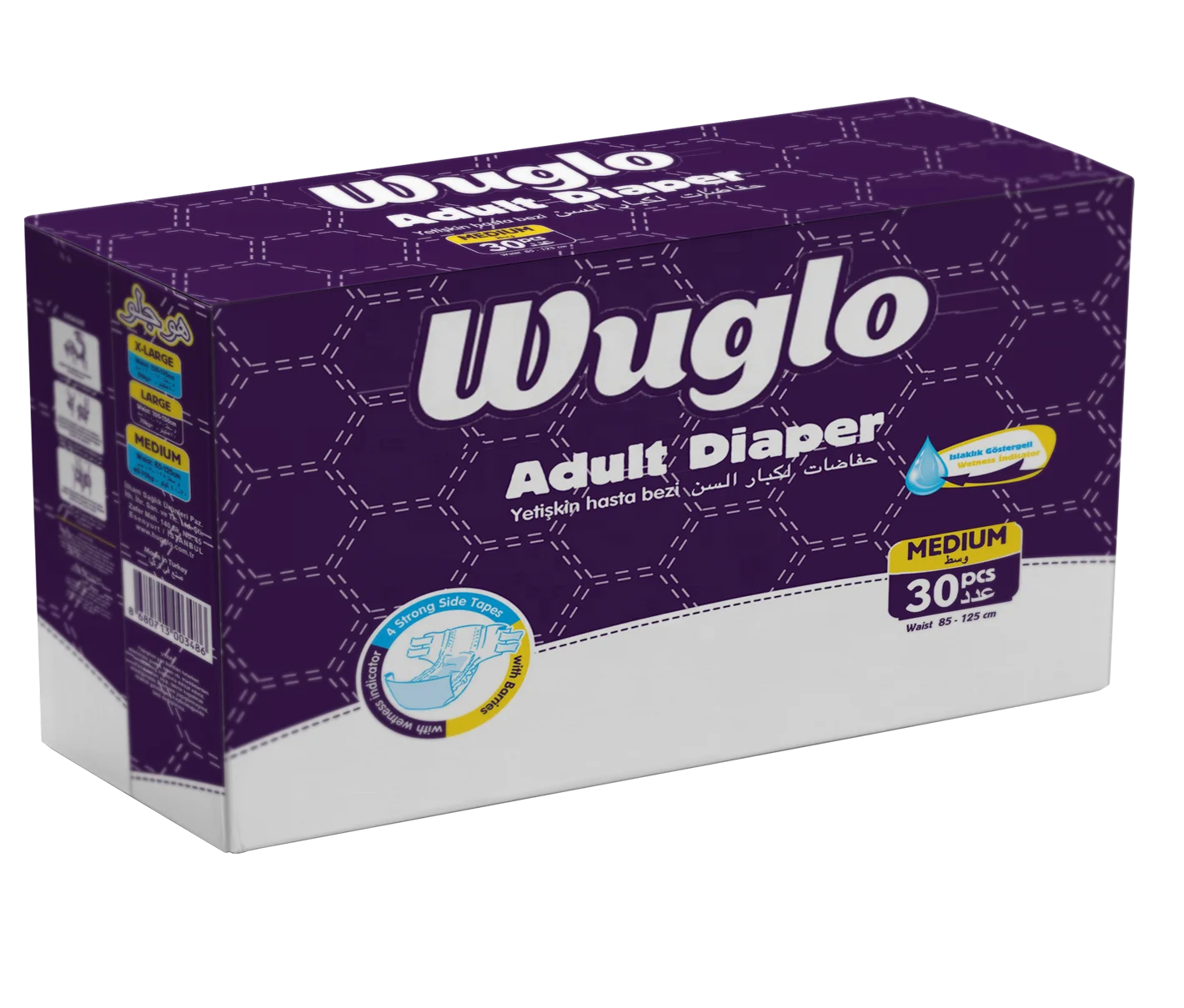 Premium Disposable Adult Diaper from Turkey Breathable Cotton Material Size XL & XXL Leak Guard Cheap Adult Diapers