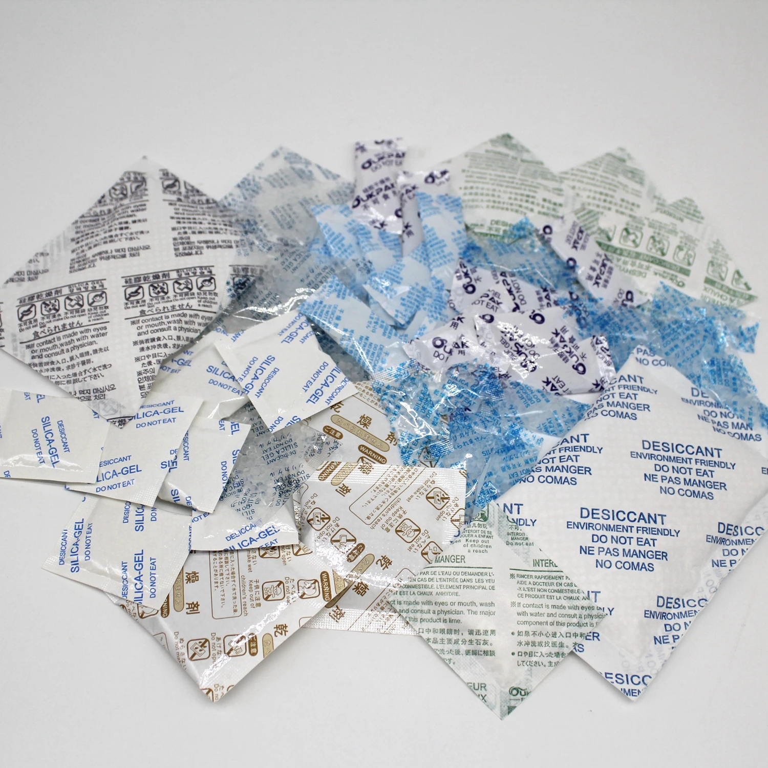 1g 2g 3g 5g 10g Silica Gel Packets used for garment, healthy products