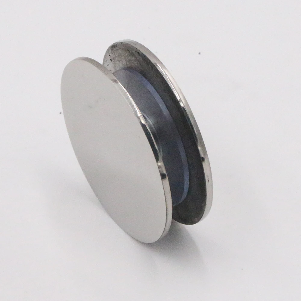 SK-808 Satin Finished Stainless Steel Shower Room Glass Partition Fixed Clip Double Side Glass Clamp Bracket