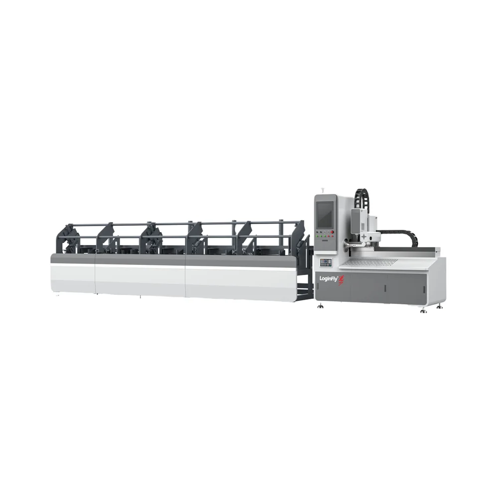 High Accuracy Automatic Metal Fiber Laser Pipe Tube Cutter Raycus Laser Source  Controller Servo Motor LAS PLT