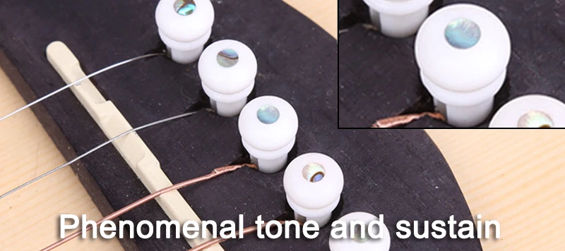 Wholesale Price 100% Pure Bone Abalone Bridge Pins Guitar Bridge Pins