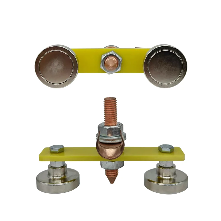 Double/Single Headed Magnetic Welding Ground Clamp Fixed For Electric Welder Magnet Head Welding Clamps Holder