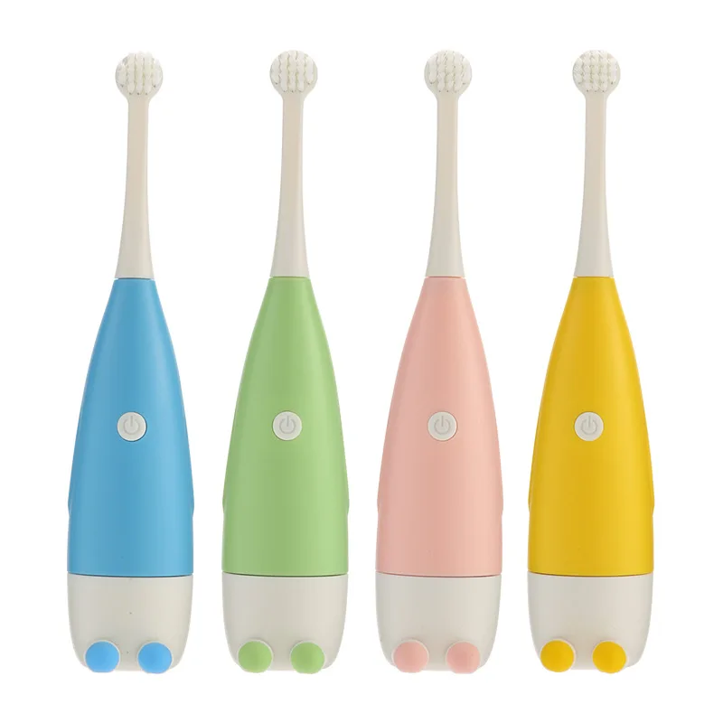 manufacturing kids electric toothbrushes oral care battery powered electric toothbrush for children pink blue yellow green
