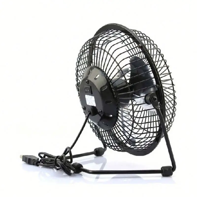 180 Degrees Rotation Rechargeable Small Desk Fan with USB Cable