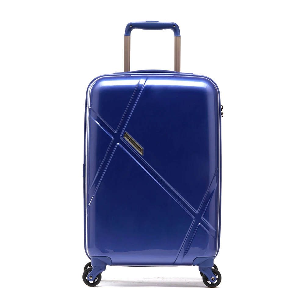 BENRO Black Silver Blue Carry-on Lightweight Luggage Cabin 4 Wheel Trolley Suitcase Set