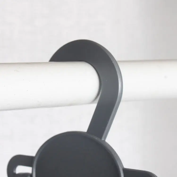 GREENSIDE Wholesale Hook-type Sturdy Black Dual-use Double Plastic Clothes Pegs