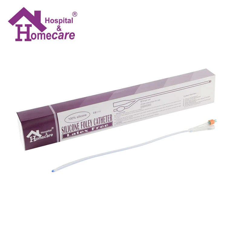 Professional manufacturer China Wholesale 2 way catheter silicone catheter disposable medic silicone foley catheter