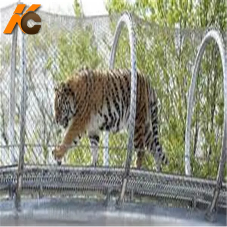Kangchen  304 316L Architectural Rope Ferrule Type Flexible Stainless Steel Wire Rope Cable Mesh