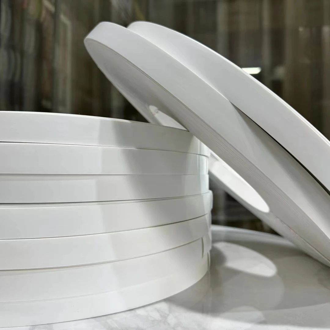 Real Woodworking Blue Pink Soft Mdf Pvc Plywood Rubber Curved Edge Banding Manufacturers Extrusion Production Line 18mm Design