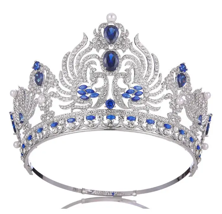 New Hot Selling Products Wholesale Custom Made Zircon Large Pageants Fashion Design Christmas Tiara Crown