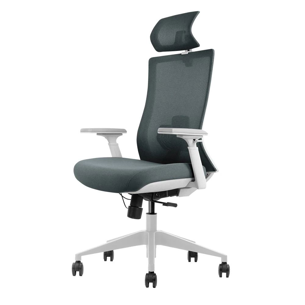 Modern BIFMA Certified White Ergonomic Swivel Office Chair Home Manager Executive Chair Adjustable Headrest Wholesale Mesh Chair