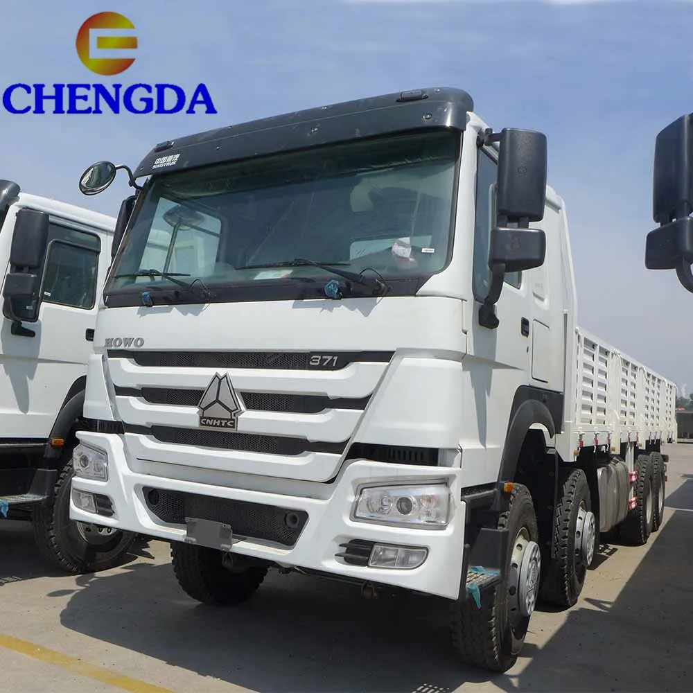 Used HOWO Shacman 50t 12 Wheels 8x4 Cargo Truck for Sale