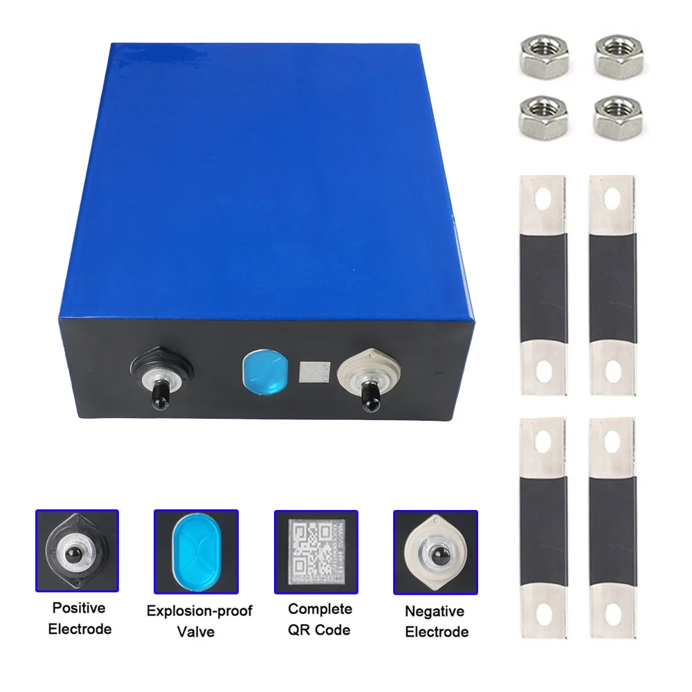 3.2V 302AH and 160AH Lifepo4 Batteries 100AH Lithium Ion with LFP Anode for Solar Storage System Prismatic Home Storage Type