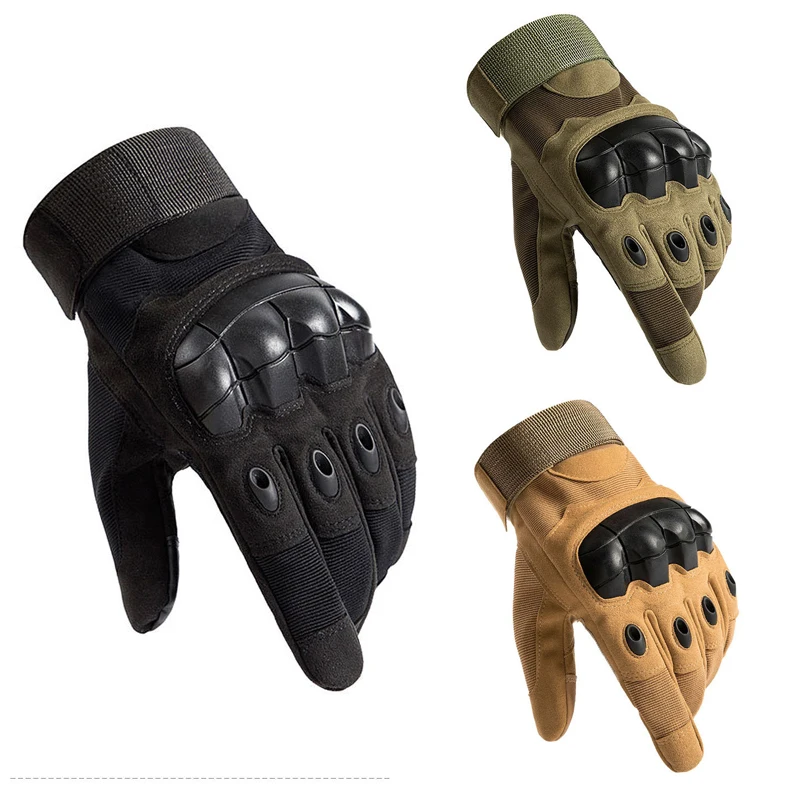 Protective Shock Resistant Winter Full Finger Army Military Tactical Gloves