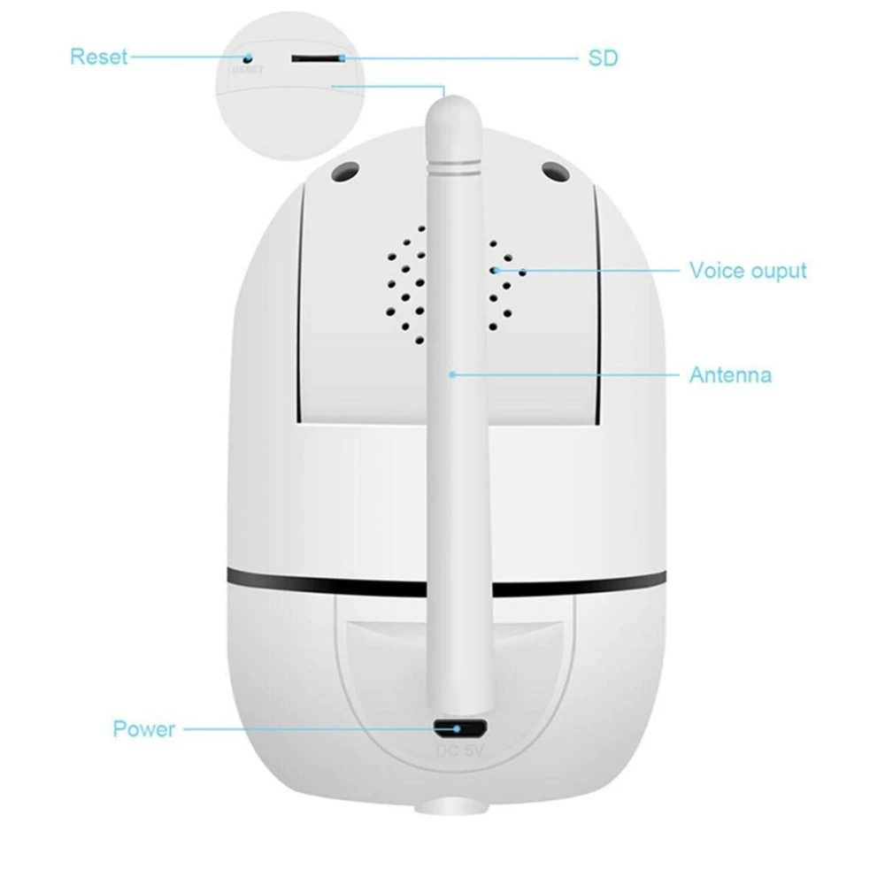 Wireless IP Camera Wi-fi Baby Monitor Indoor Mini CCTV Camera 2MP Home Security WiFi tuya cctv camera