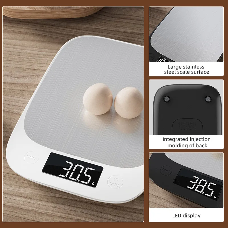 5kg Stainless Steel bluetooth Smart Food Nutrition Scale Digital Kitchen Weight Custom Electric