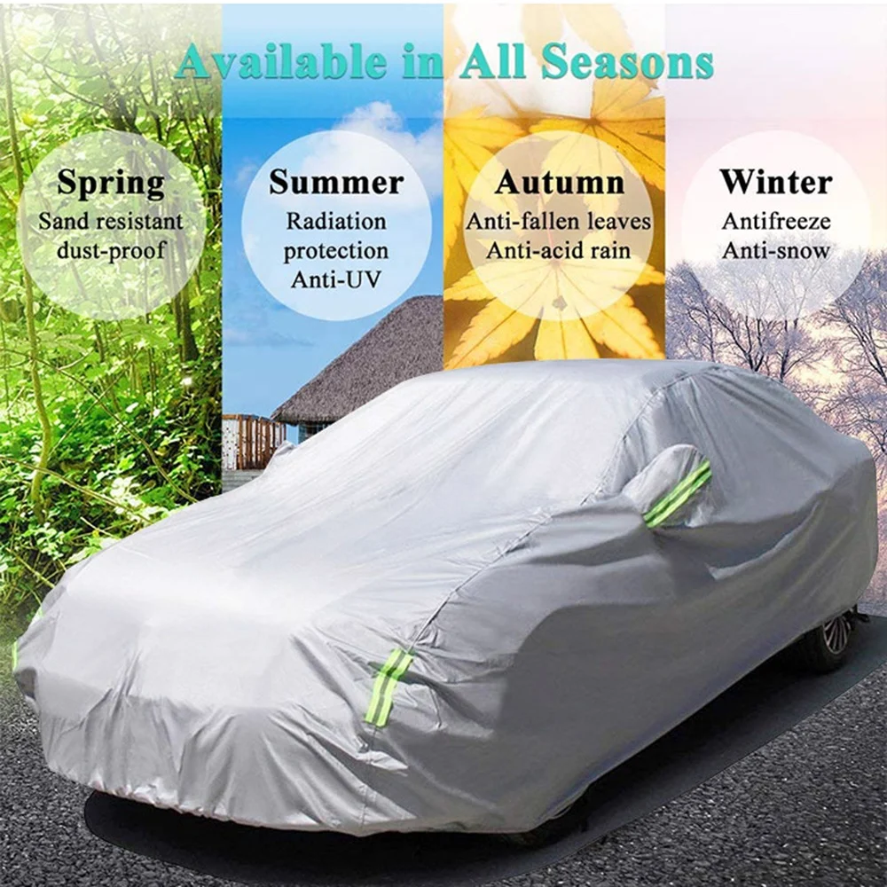 Universal car cover waterproof windproof snowproof outdoor all weather