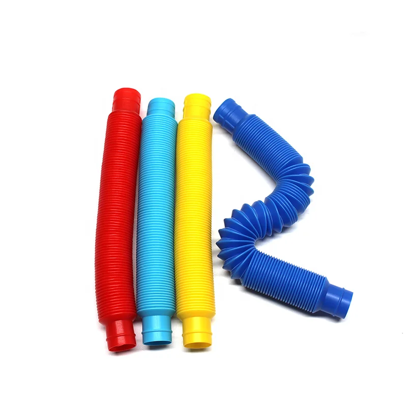 Novelty Place 6 Pack Colorful Cheap Eco Sensory Pop Tube Fidget Toy
