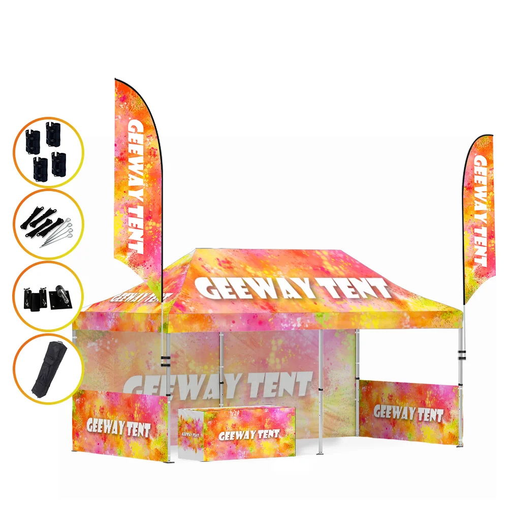 Wholesale Different Styles Promotional Oem Outdoor Canopy Advertising Event Trade Show Custom Tent With Logo For Business