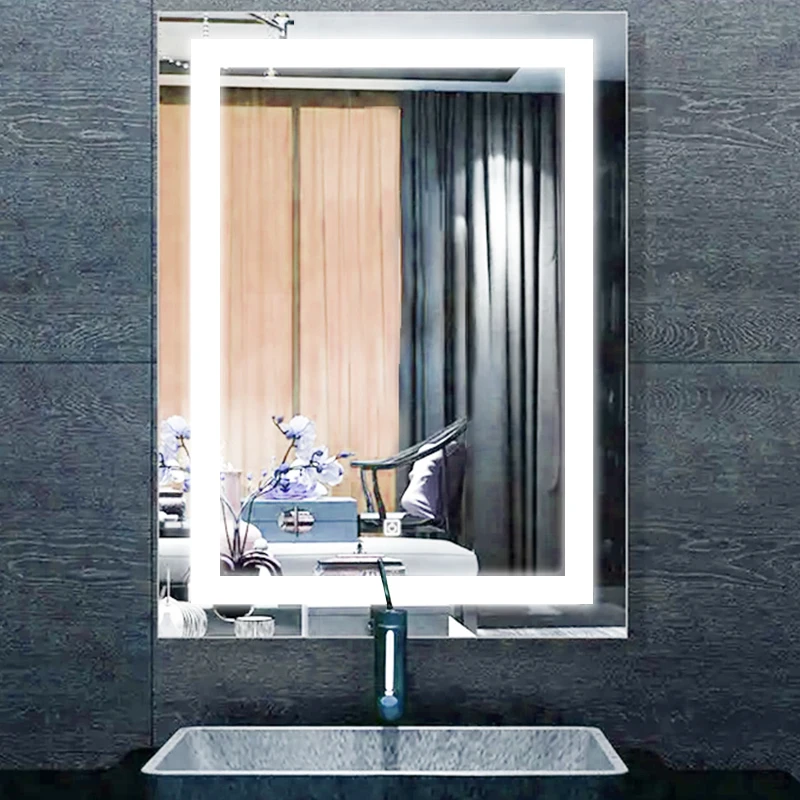 HZW Light mirrors manufacturer Hotel renovation full UL cUL CE CCT3000K-6000K touch switch anti-fog 24*36/60*36inch led mirror