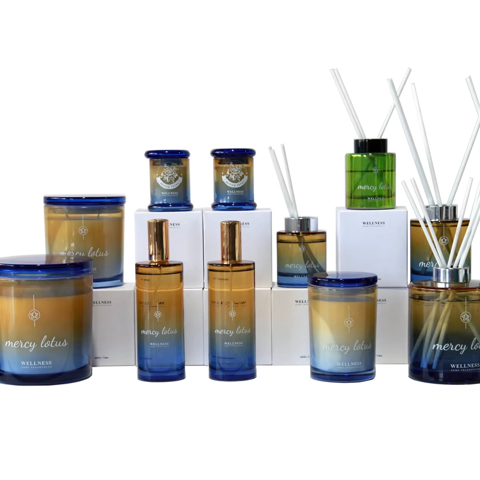 Пользовательские свечи и домашний декор роскошный соевый воск ионное покрытие гальванизированная стеклянная банка ароматические свечи эфирные масла тростниковый диффузор подарочный набор