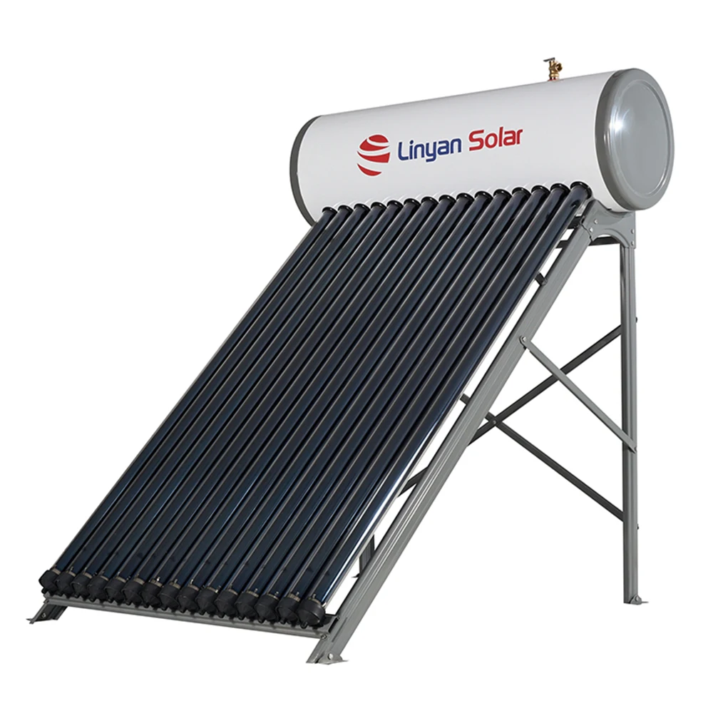 LINYAN Customize  Calentador de agua Solar Hot Water Heater System Stainless Steel Integrated Pressure Boiler Solar Water Heater