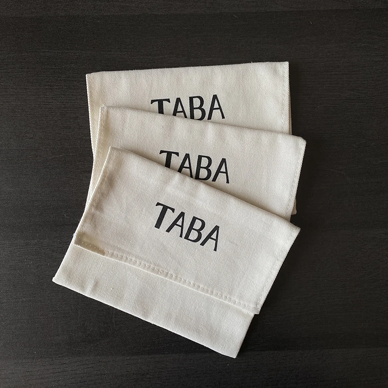 Customized Natural Twill Cotton Envelope Bags Organic Flap Cotton Pouch For Fake Eyelashes