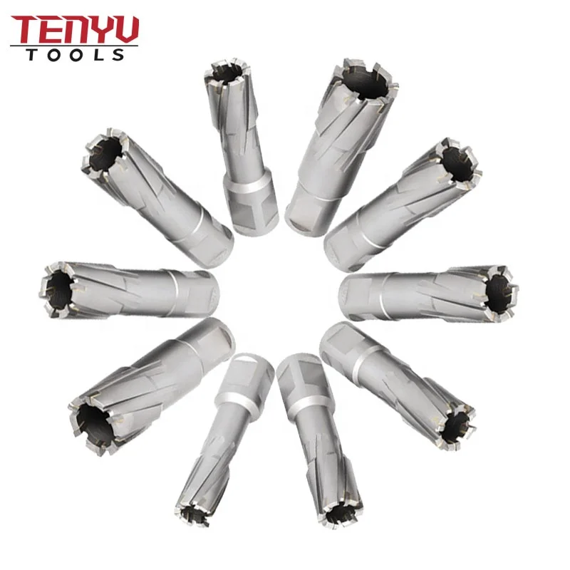 3/4 Weldon Shank Hollow Core TCT Annular Cutters for Magnetic Base Drills Broach Cutter Drill Bit Mini Tool Kit Price
