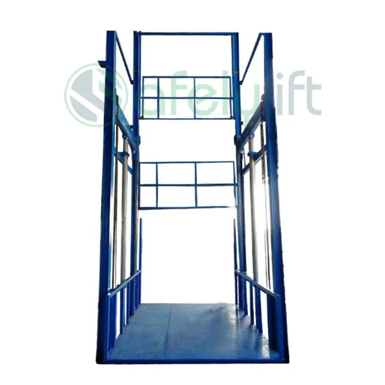 SAFELY 2023 New Guide rail goods lift  vertical freight elevator cargo lift elevator for sale