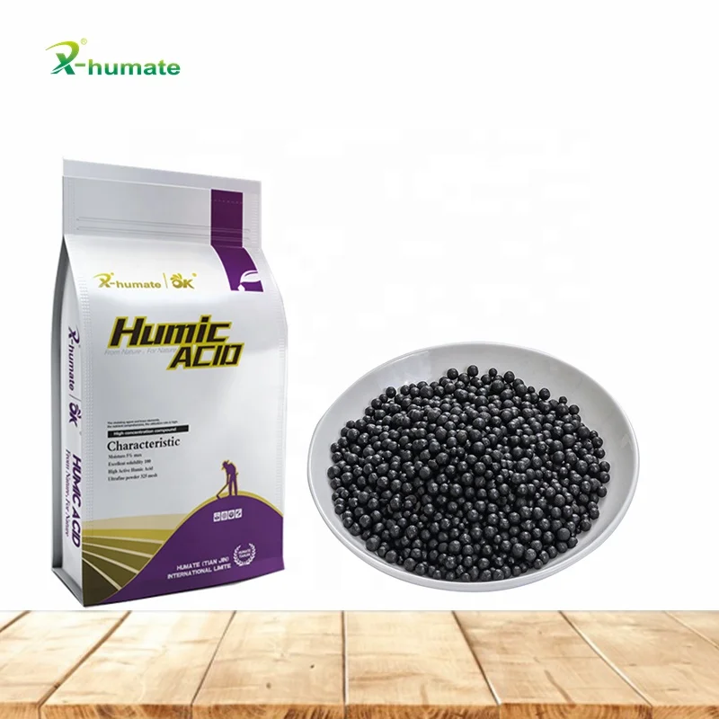 X-humate black leonardite organic fertilizer ball  humic acid
