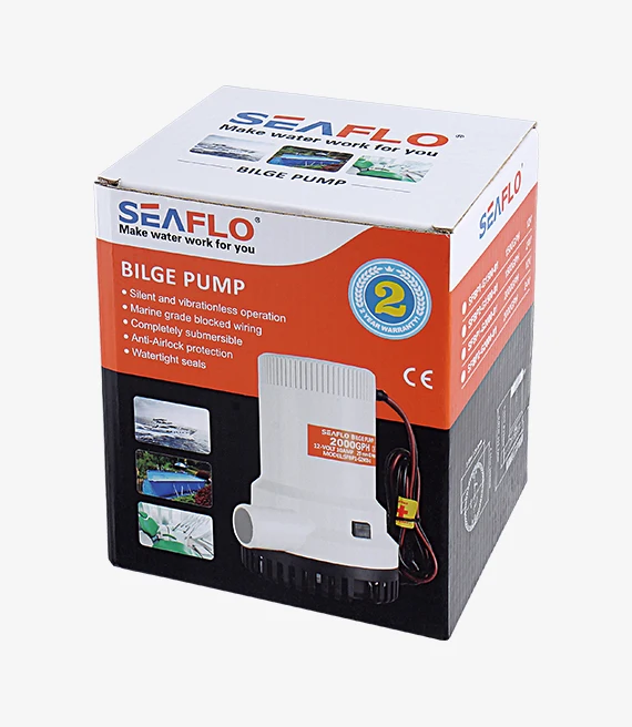 HYDRULE|HYDJET 2000GPH 12V fishing boat bilge pump hand bilge pump 24volt marine bilge pumps