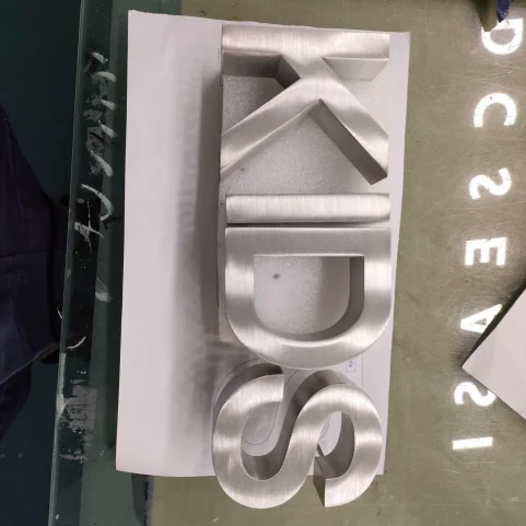 Wholesale Custom Metal Letter Brushed Fabricated letter Channel letter for Stores