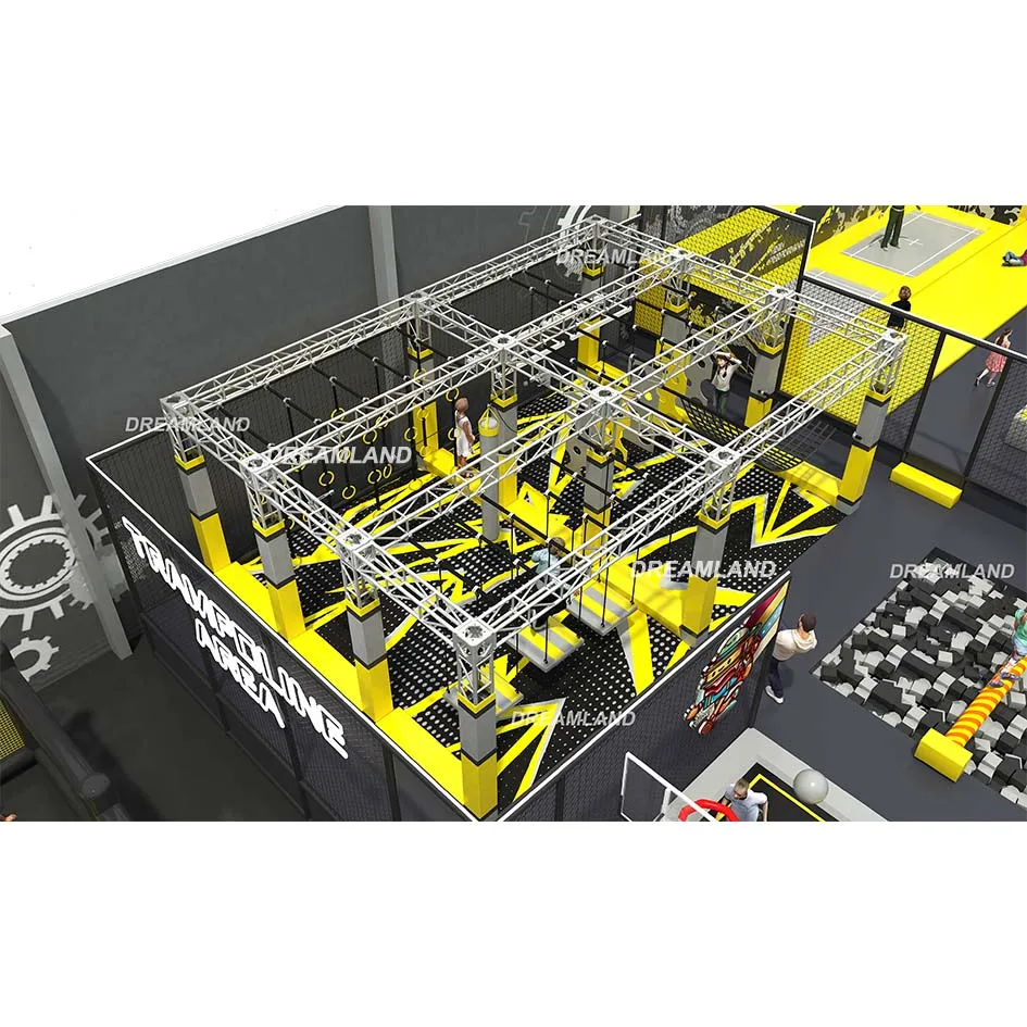 Professional Commercial Indoor Trampoline Park New Design Popular Unisex Commercial Stainless Steel Plastic Trampoline for Sale