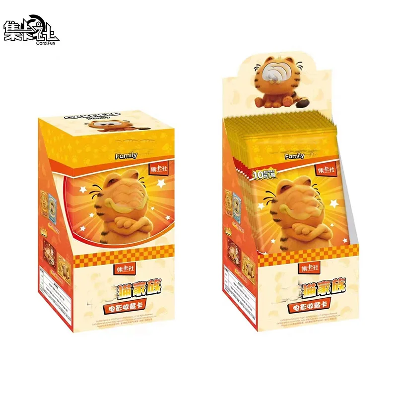 Google japanese cardfun 48 коробок карточный стол игрушки Детский Рождественский подарок Garfield cat Family play Cards карты