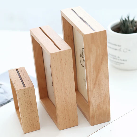 
Simple Solid Wood Photo Frame Creative Desktop Photo Frame Home Decoration 