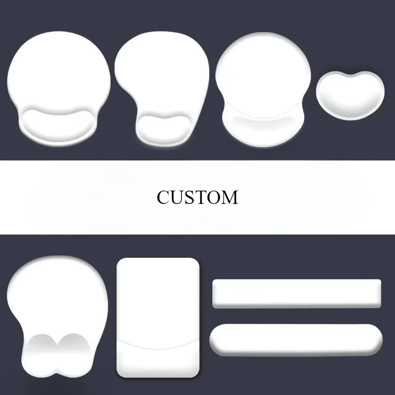 Manufacture Supplier Personalized Cheap Custom Logo Comfort Wrist Rest Support Premium-Textured Mouse Pad Mat With Waterproof