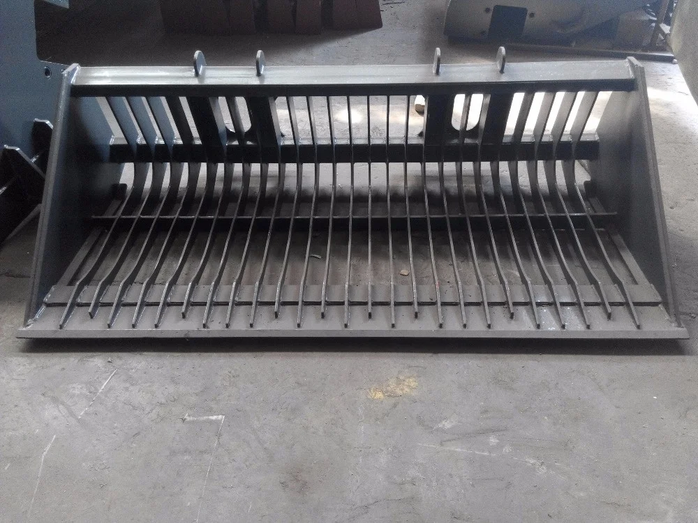 High Quality Rake Rock Bucket for Skid Steer Loader