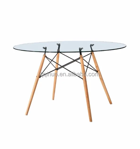 Dinning table Modern wood table dinning room set for 6 round glass dinning table set