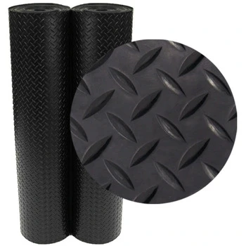 
Elastic Shockproof industrial anti-slip diamond rubber sheet 