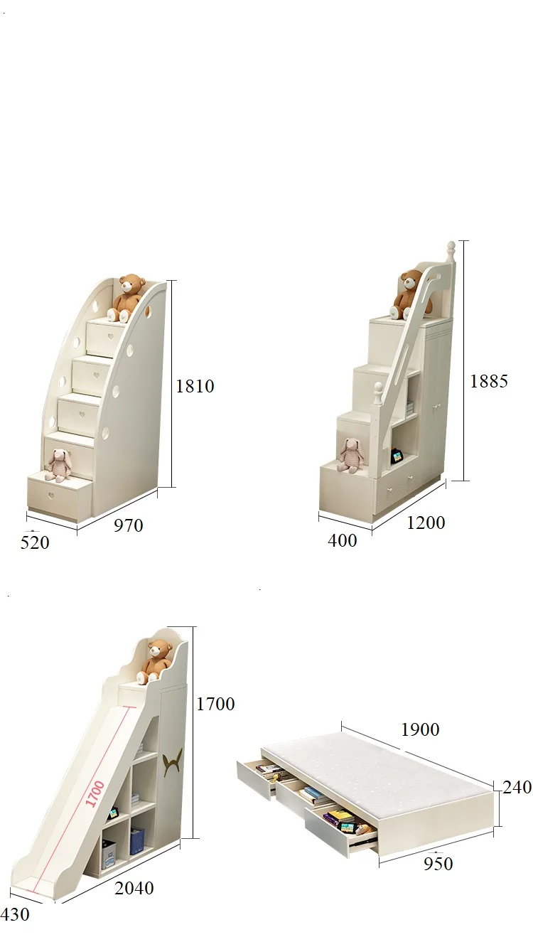 Детская мебель на заказ замок 2 детские недорогие двухъярусные кровати для лестницы учебный стол с